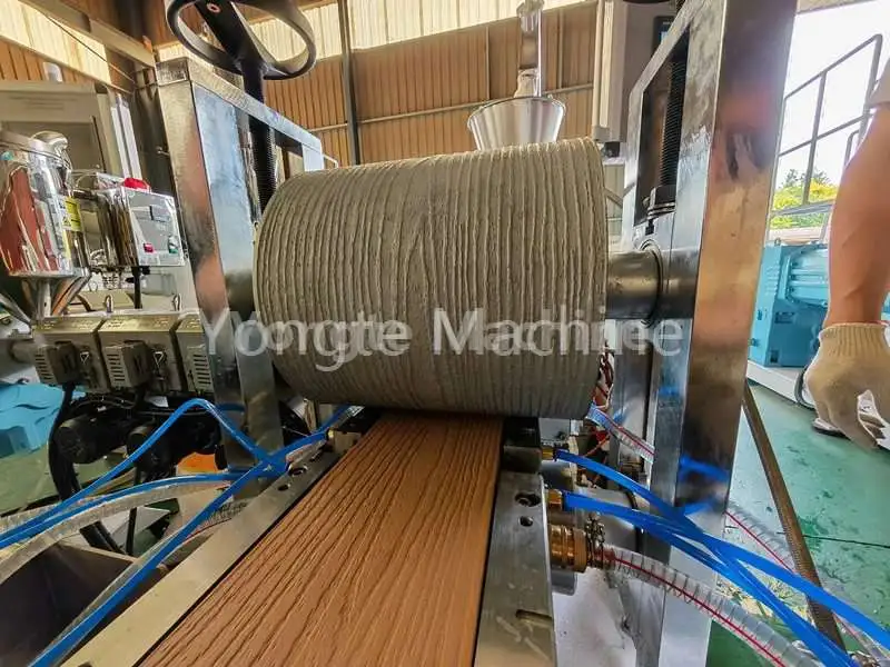 wpc online embossing machine