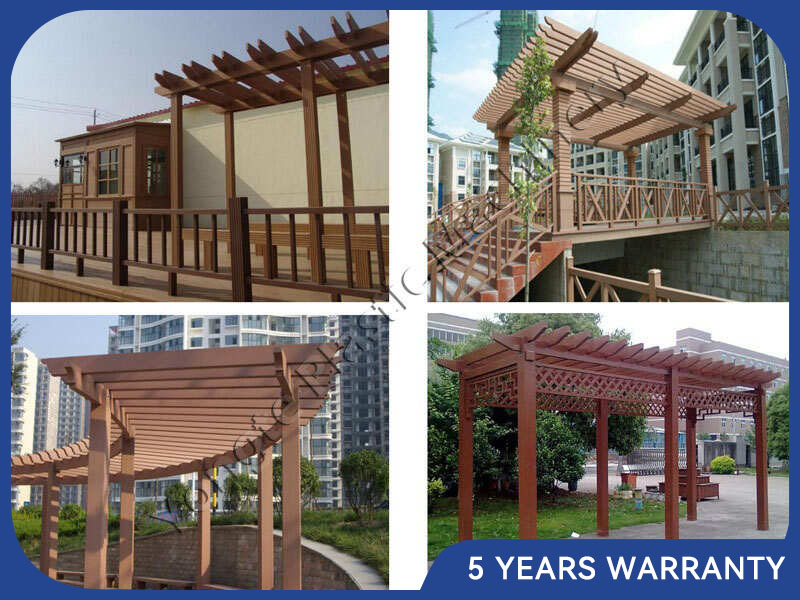 Nhà máy sản xuất máy làm Pergola WPC nhựa gỗ