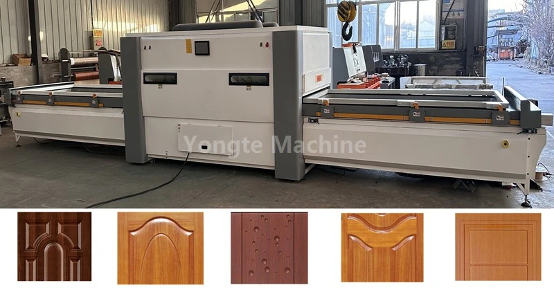 Máy ép chân không cửa WPC