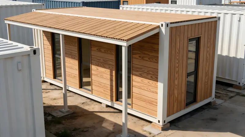 Ứng dụng WPC Profile trong xây dựng nhà container