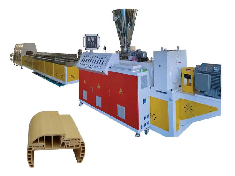Máy ép đùn hồ sơ cửa WPC tốc độ cao