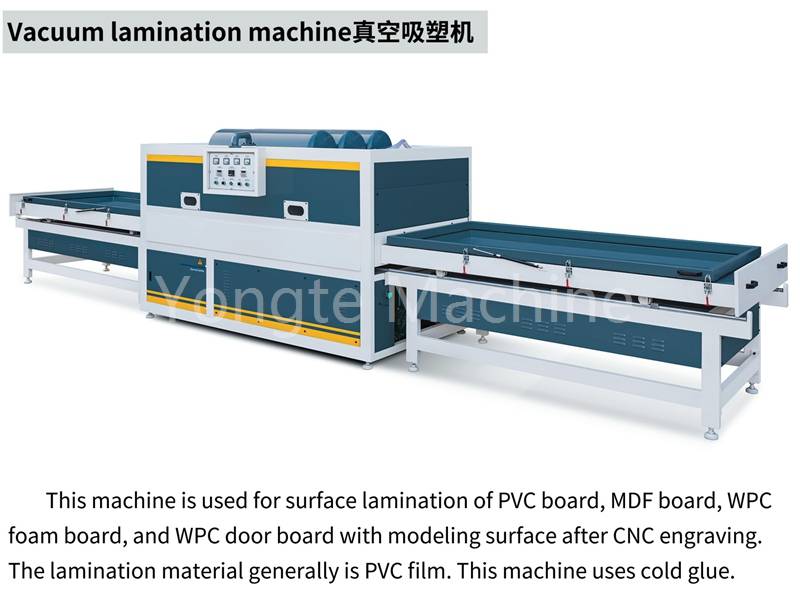 Máy làm lớp chân không cho bảng điều khiển cửa WPC