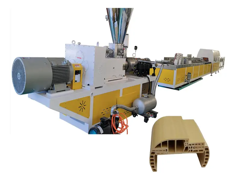 Máy đùn khung cửa WPC